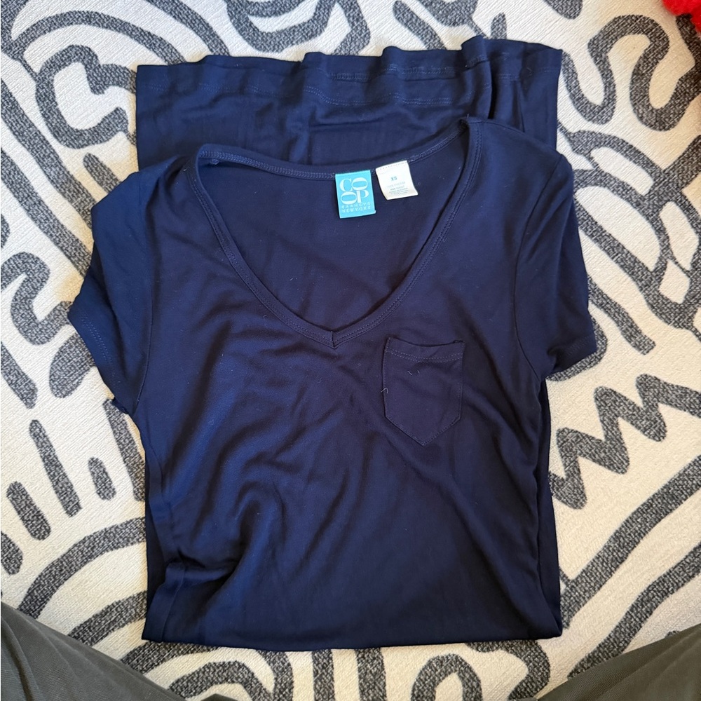 Barneys New York Dark Blue Viscose Tshirt Dress